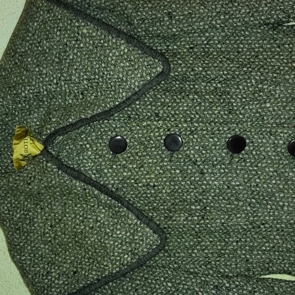 roothmore Levy Jackets & Blazers - Elegant Gray Trench Coat Circa 1940s. True Vintage Princess Coat